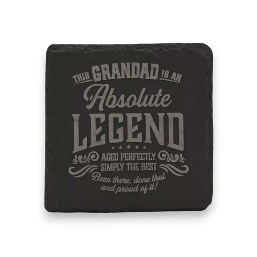 Picture of LEGEND SLATE COASTER - GRANDAD